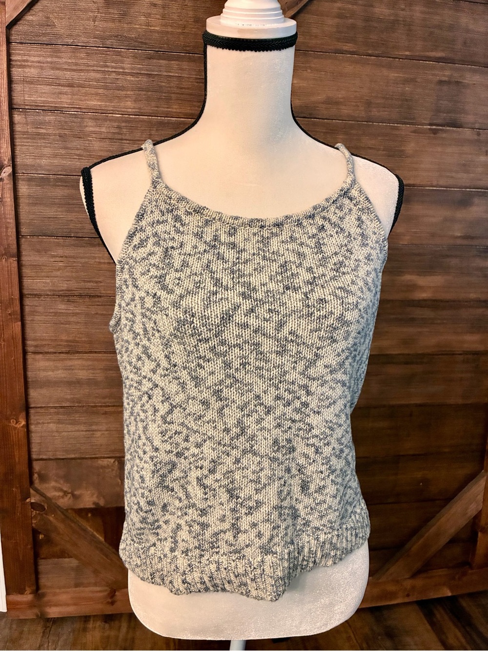 Madewell Heathered Gray Knit Spaghetti Strap Tank